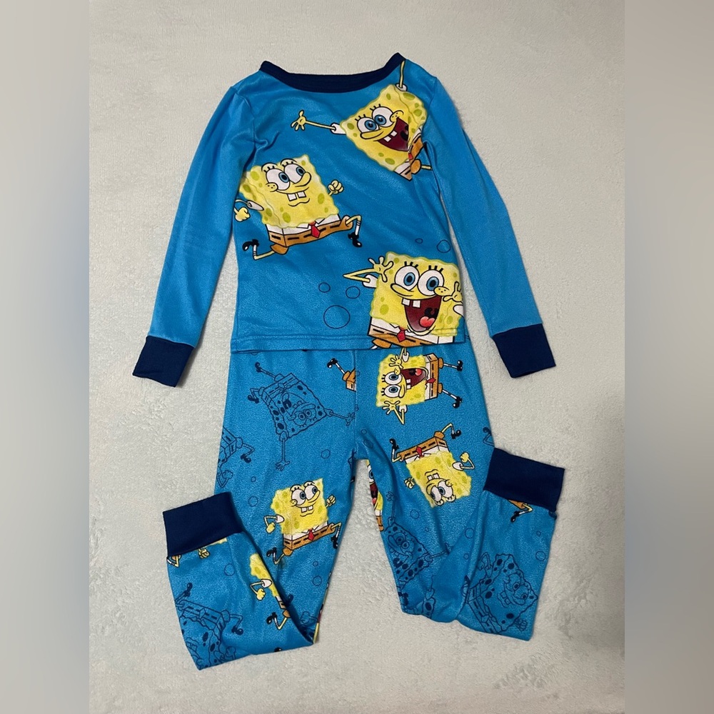 Nickelodeon spongebob Squarepants Long-sleeved boy pajamas